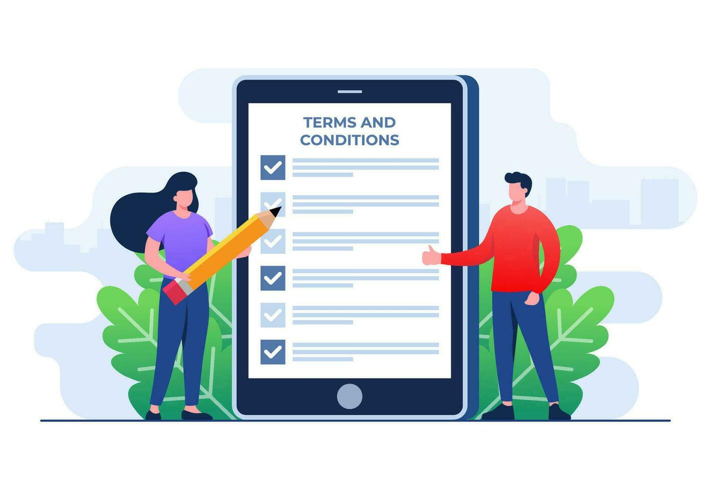 Terms and Conditions Illustration